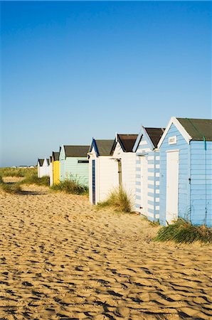 Old beach huts, Southwold, Suffolk, England, United Kingdom, Europe Foto de stock - Con derechos protegidos, Código: 841-02709698