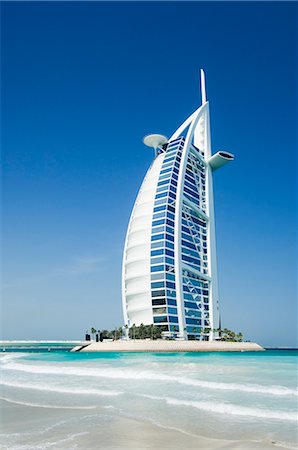 Burj Al Arab Hotel, Dubai, United Arab Emirates, Middle East Fotografie stock - Rights-Managed, Codice: 841-02709693