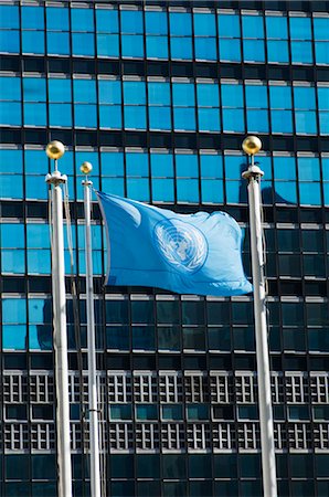 flag of the united nations - The United Nations Building, Manhattan, New York City, New York, United States of America, North America Stock Photo - Rights-Managed, Code: 841-02709715