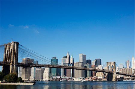 simsearch:841-02709747,k - Manhattan skyline, Brooklyn Bridge and the East River, New York City, New York, United States of America, North America Foto de stock - Con derechos protegidos, Código: 841-02709728