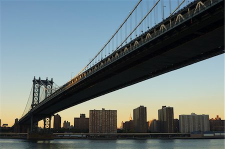 simsearch:841-02709790,k - Manhattan Bridge and the East River, New York City, New York, United States of America, North America Foto de stock - Con derechos protegidos, Código: 841-02709747