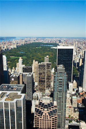 High view of Central Park and Upper Manhattan, New York City, New York, United States of America, North America Stock Photo - Rights-Managed, Code: 841-02709743