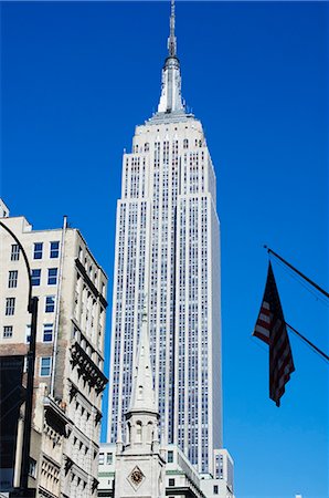 empire state daytime - Empire State Building, Manhattan, New York City, New York, United States of America, North America Stock Photo - Rights-Managed, Code: 841-02709773