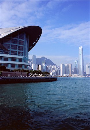 Hong Kong Convention and Exhibition Center, Hong Kong Island, Victoria Harbour, Hong Kong, China, Asia Stock Photo - Rights-Managed, Code: 841-02709863