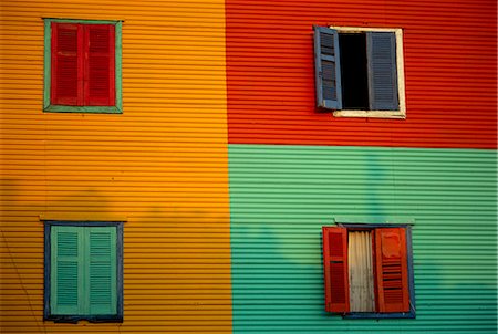 Colourful buildings in La Boca district, Buenos Aires, Argentina Stock Photo - Rights-Managed, Code: 841-02709923
