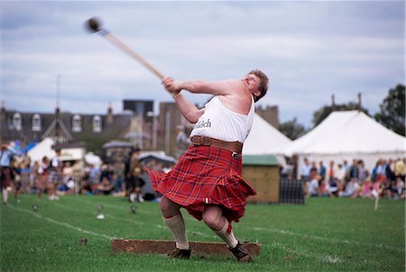 Throwing the light hammer, Aboyne Highland Games, Aboyne, Scotland, United Kingdom, Europe Stock Photo - Rights-Managed, Code: 841-02709948