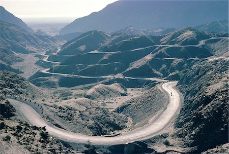 scenic pakistan - Winding road, Khyber Pass area, Frontier Province, Pakistan Stock Photo - Rights-Managed, Code: 841-02703119