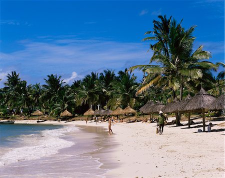 Beach, St. Geran, Mauritius, Indian Ocean, Africa Foto de stock - Con derechos protegidos, Código: 841-02703139