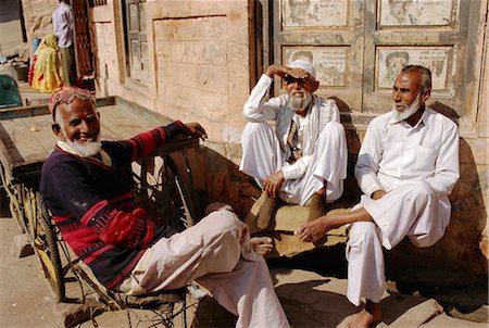 Men relaxing, Jodhpur, Rajasthan, India Stock Photo - Rights-Managed, Code: 841-02703277