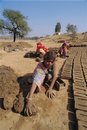 simsearch:841-02830760,k - Brick making, Deogarh, Rajasthan, India Stock Photo - Rights-Managed, Code: 841-02703285