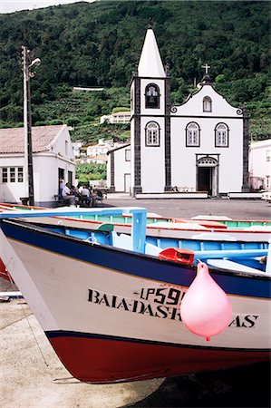 pico island - Santa Cruz church, Ribeiras, island of Pico, Azores, Portugal, Atlantic, Europe Foto de stock - Con derechos protegidos, Código: 841-02703382