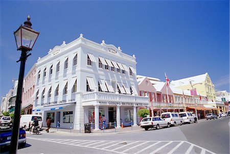 Esplanade Stores, Hamilton, Burmuda Foto de stock - Direito Controlado, Número: 841-02703486