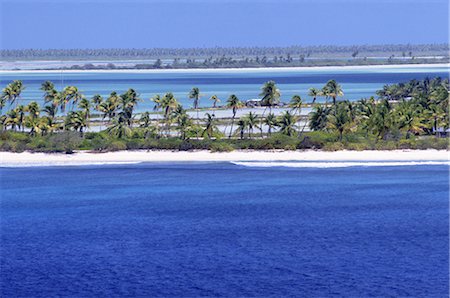 Aerial view of Christmas Island, Kiribati, Pacific Stock Photo - Rights-Managed, Code: 841-02703600