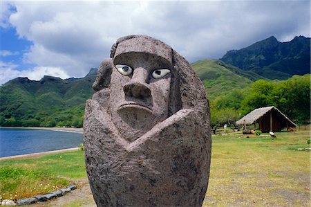 Tiki Taiohae, Nuku Hiva, Marquesas Islands, Pacific Islands Stock Photo - Rights-Managed, Code: 841-02703617