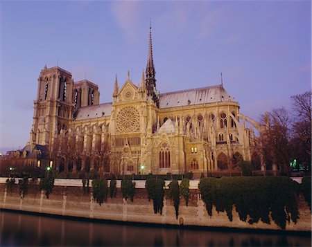 river notre dame paris - Notre Dame cathedral by the River Seine, Paris, France, Europe Stock Photo - Rights-Managed, Code: 841-02703697