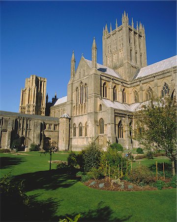 simsearch:841-02721534,k - Die Kathedrale in Wells, Somerset, England, UK Stockbilder - Lizenzpflichtiges, Bildnummer: 841-02703747