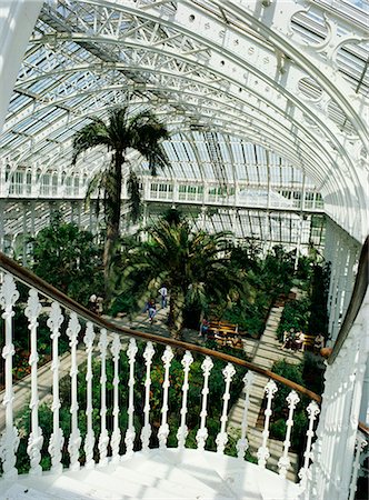 Interior of the Temperate House, restored in 1982, Kew Gardens, UNESCO World Heritage Site, Greater London, England, United Kingdom, Europe Stock Photo - Rights-Managed, Code: 841-02703763