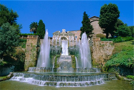 Villa d'Este, Tivoli, Lazio, Italy Fotografie stock - Rights-Managed, Codice: 841-02714260