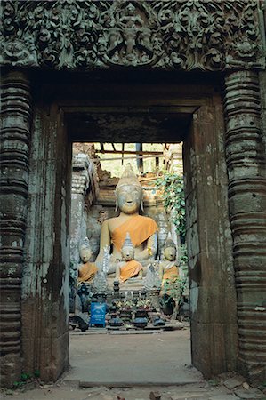 Buddha, Wat Phu, Champasak, Laos, Asia Stock Photo - Rights-Managed, Code: 841-02714286