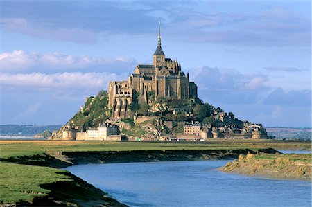 Mont Saint Michel, UNESCO World Heritage Site, Manche, Normandy, France, Europe Foto de stock - Con derechos protegidos, Código: 841-02714509