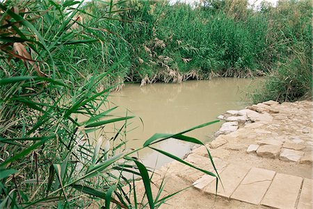 Location on the Jordan River where Jesus was baptised, Bethany, Jordan, Middle East Foto de stock - Con derechos protegidos, Código: 841-02714527