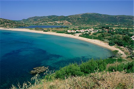 Chia beach, south coast, island of Sardinia, Italy, Mediterranean, Europe Foto de stock - Con derechos protegidos, Código: 841-02714520