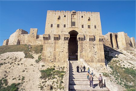 siria - The Citadel, Aleppo, UNESCO World Heritage Site, Syria, Middle East Foto de stock - Con derechos protegidos, Código: 841-02714579