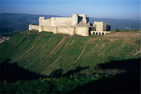 siria - Crusader castle, Krak des Chevaliers, near Homs, Syria, Middle East Foto de stock - Con derechos protegidos, Código: 841-02714590