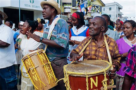 Garifuna Settlement Day, Garifuna festival, Dangriga, Belize, Central America Stock Photo - Rights-Managed, Code: 841-02714615