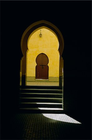 The tomb of Moulay Ismail, Meknes, Morocco, North Africa, Africa Foto de stock - Con derechos protegidos, Código: 841-02714635