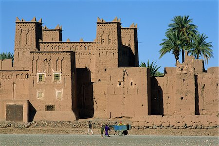 Exterior of the Amerhidil (Amridil) Kasbah, Skoura Oasis, Vallee du Dades (Dades Valley), Ouarzazate, Morocco, North Africa, Africa Foto de stock - Con derechos protegidos, Código: 841-02714697