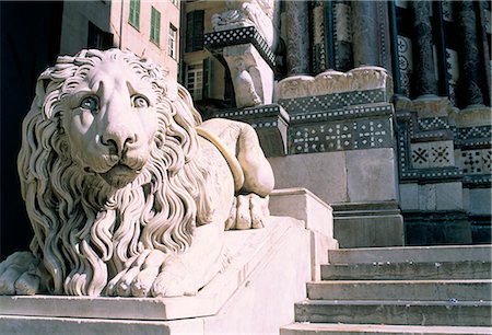 simsearch:841-03031369,k - Lion, San Lorenzo Cathedral, Genoa (Genova), Liguria, Italy, Europe Foto de stock - Direito Controlado, Número: 841-02714722