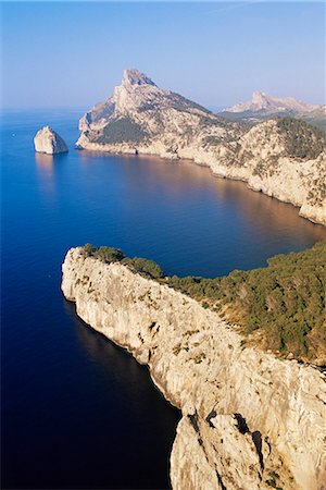 simsearch:841-03033771,k - View of Formentor Cape from El Colomer viewpoint, Mallorca (Majorca), Balearic Islands, Spain, Mediterranean, Europe Stock Photo - Rights-Managed, Code: 841-02714735