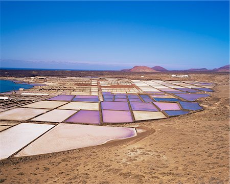 simsearch:841-02714843,k - Salt pans and volcanoes in the background, near Yaiza, Lanzarote, Canary Islands, Spain, Atlantic, Europe Stock Photo - Rights-Managed, Code: 841-02714776