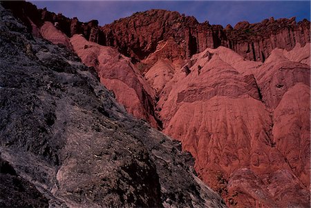 Colourful volcanic landscape, Tupiza, Southern Altiplano, Bolivia, South America Fotografie stock - Rights-Managed, Codice: 841-02714809