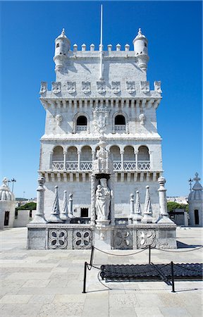 Belem Tower, UNESCO World Heritage Site, Belem, Lisbon, Portugal, Europe Foto de stock - Direito Controlado, Número: 841-02714801