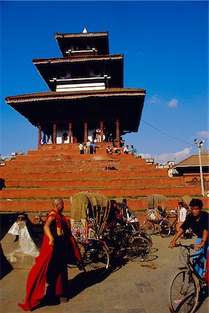 simsearch:841-03672874,k - Maju Deval temple at Durbar Square, Katmandu, Nepal Foto de stock - Con derechos protegidos, Código: 841-02714905