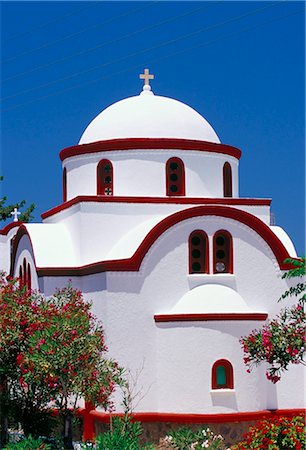 simsearch:841-03033550,k - Christian church of Agios Nikita, patron saint of the island, Mandraki, Nisyros (Nisiros) (Nissyros), Dodecanese islands, Greece, Mediterraneann, Europe Stock Photo - Rights-Managed, Code: 841-02714939