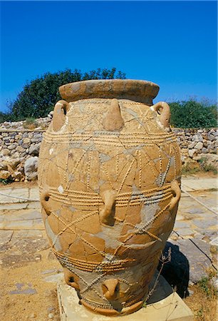 simsearch:841-02824459,k - Minoan jar, Malia, island of Crete, Greece, Mediterranean, Europe Foto de stock - Con derechos protegidos, Código: 841-02714955