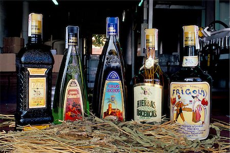 Mayan herbs', local herb liquor, Ibiza, Balearic Islands, Spain, Mediterranean, Europe Foto de stock - Con derechos protegidos, Código: 841-02715031