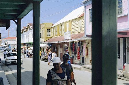 pillars for front porch - Vieille ville coloniale, Caraïbes St. John, Antigua, Photographie de stock - Rights-Managed, Code: 841-02715130