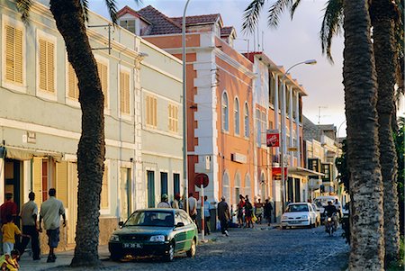 sao vicente cape verde - Street scene on sea front in Mindelo, capital of Sao Vicente Island, Cape Verde Islands, Atlantic Ocean Stock Photo - Rights-Managed, Code: 841-02715204