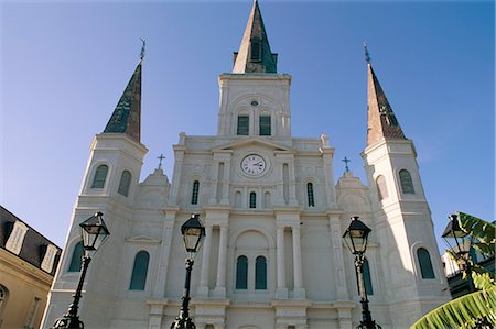 St. Louis cathedral, Jackson Square, New Orleans, Louisiana, United States of America, North America Stock Photo - Rights-Managed, Code: 841-02715306