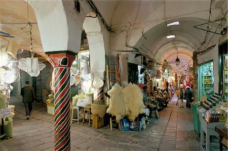 Souks in the Medina, Tunis, Tunisia, North Africa, Africa Stock Photo - Rights-Managed, Code: 841-02715317