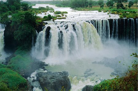 Waterfall, Blue Nile near Lake Tana, Gondar, Ethiopia, Africa Stock Photo - Rights-Managed, Code: 841-02715443