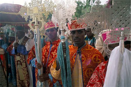 Palm Sunday procession, Axoum (Axum) (Aksum), Tigre region, Ethiopia, Africa Stock Photo - Rights-Managed, Code: 841-02715450