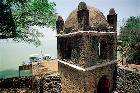 Narga Selassie Christian church, island of Dek, Lake Tana, Gondar region, Ethiopia, Africa Foto de stock - Con derechos protegidos, Código: 841-02715465