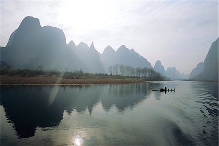 Cormorant fisherman, River Li, Guilin, China Stock Photo - Rights-Managed, Code: 841-02715591