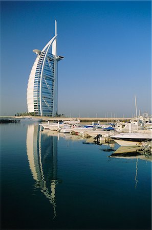 Burj Al Arab Hotel, Dubai, United Arab Emirates, Middle East Fotografie stock - Rights-Managed, Codice: 841-02715894