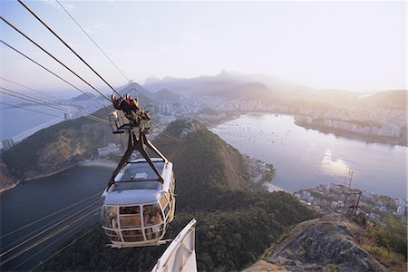 Cable car, Rio de Janeiro, Brazil, South America Foto de stock - Con derechos protegidos, Código: 841-02716067